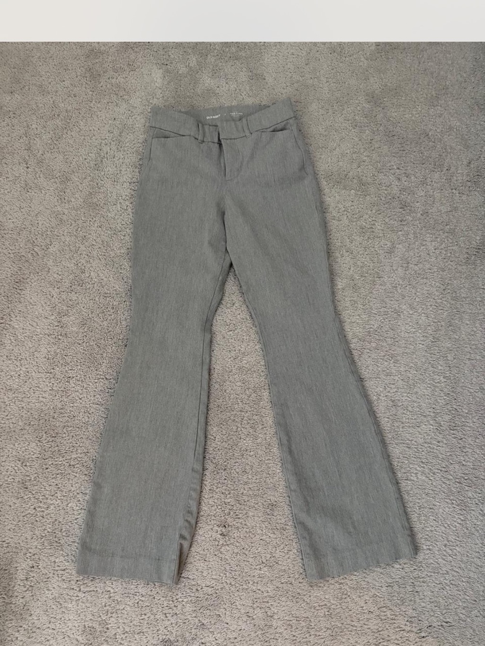 Women's Gray and Black Trousers
